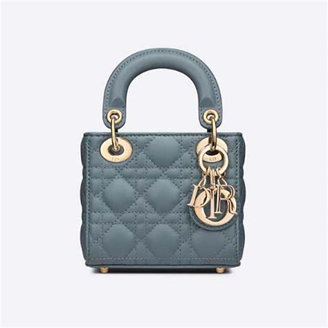 micro lady dior cloud blue|Lady Dior Micro Bag Cloud Blue Cannage Lambskin.